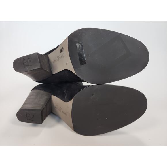 Paul Green Reya Stacked Heel Boots 7.5 Black - Picture 2 of 8